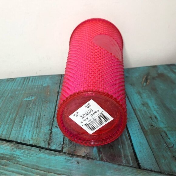 2019 Starbucks Hot Pink Studded Tumbler - Picture 3 of 3
